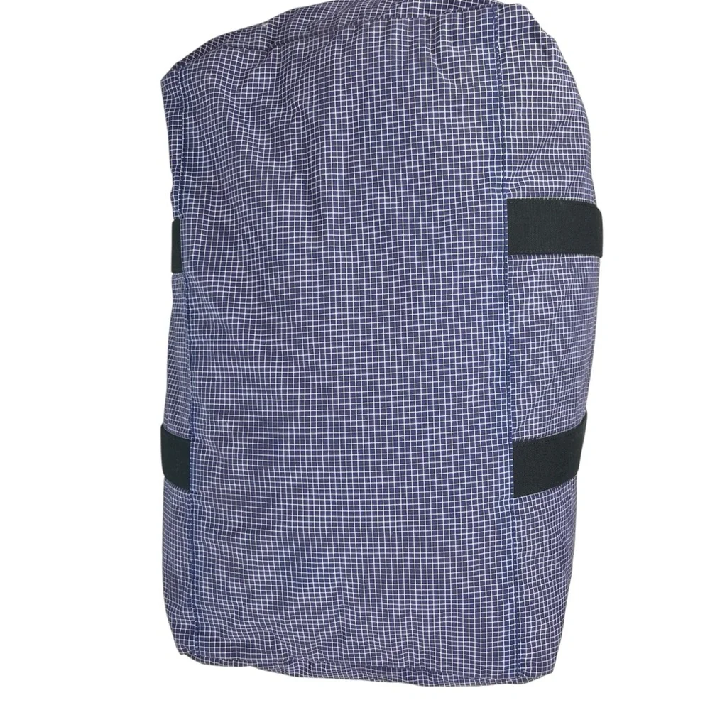 Jack Spade Men's Packable Graph Check Duffle Bag Royal Blue